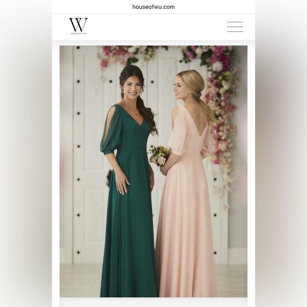 Chiffon Christina Wu Plus Size Bridesmaid Gown NWT - Picture 16 of 16